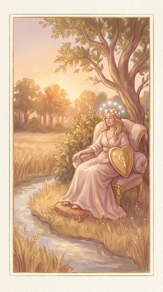 The Empress tarot card from the Claritas deck