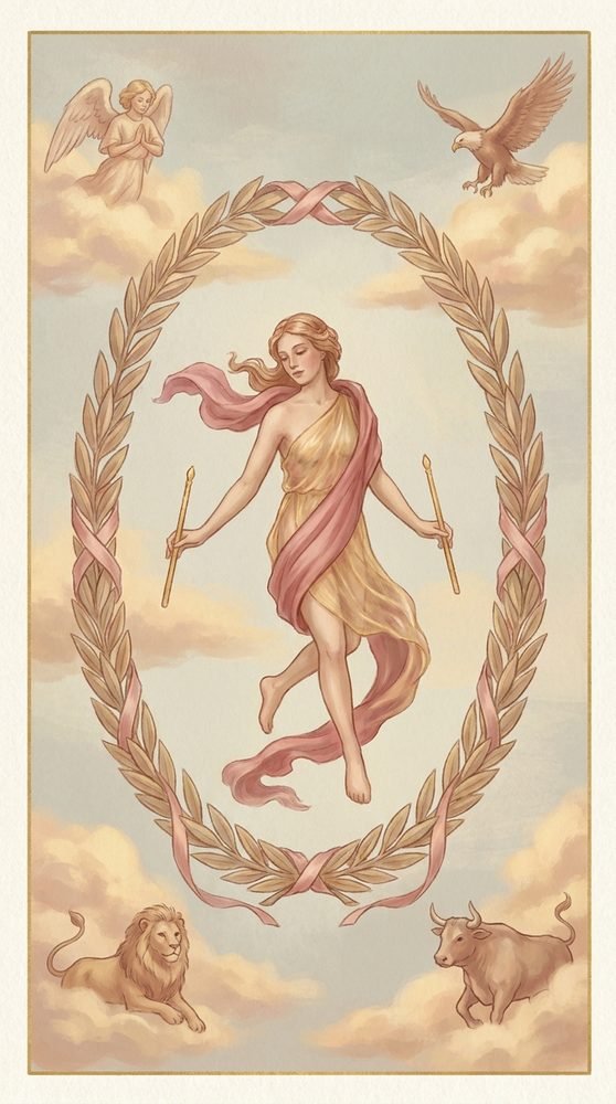 The World tarot card from the Claritas deck