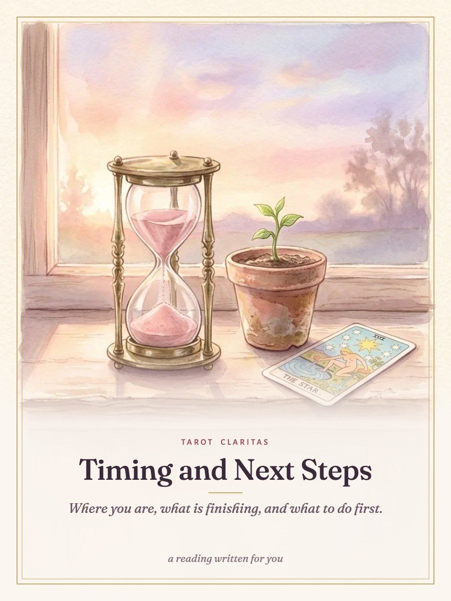 Timing and Next Steps — Tarot Claritas report cover